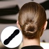 YALOJE 2pcs Hair Bun Updo Makers, Black Soft Hair Bun
