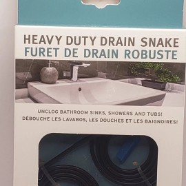 Heavy Duty Drain Snake 2 Pack Fix Clogged Drains Sink Shower Tub