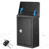 Yaocom Metal Locking Mailbox Wall Mount Key Drop Mailbox for
