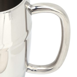 Jarra de Cerveza Grande de Barril - Taza Creativa Stein de Acero Inoxidable 304 - Para Café, Té, Leche y Cerveza