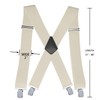 Linemoon Suspenders for Men Heavy Duty, 2 Inch Wide Adjustable
