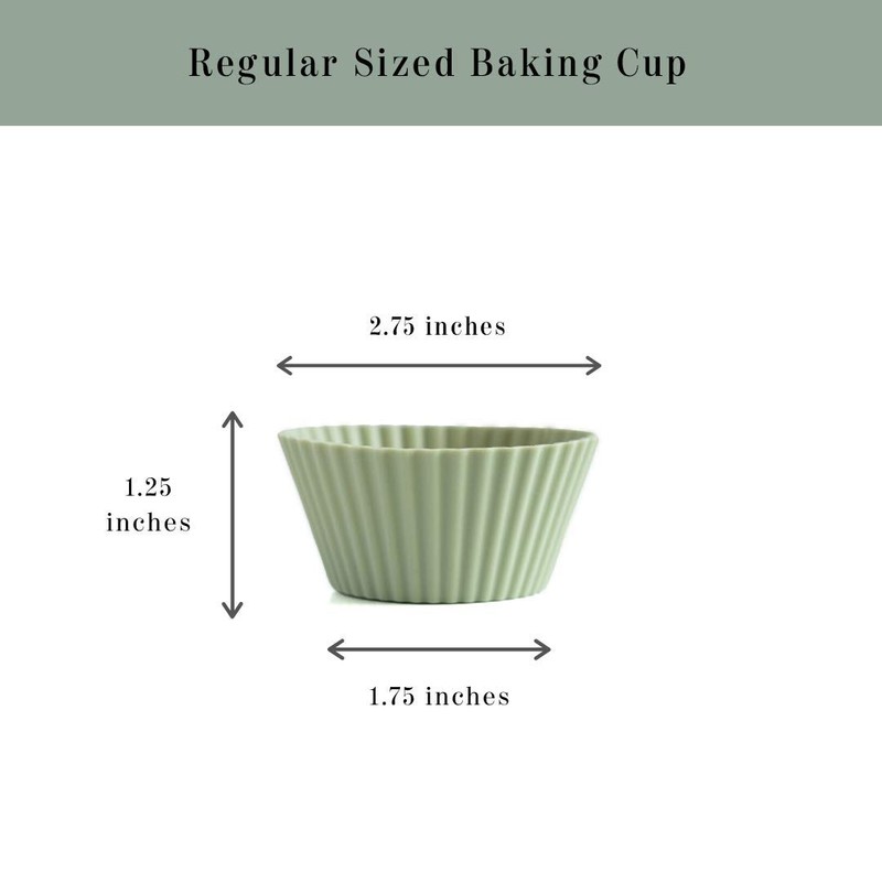 The Silicone Kitchen Reusable Silicone Baking Cups - Pack of