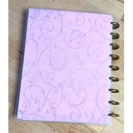 Handmade "Limited Edition" Pink Quote Front/Back Cover Set for use with a Happy Planner