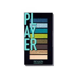 Revlon Color Stay Look Book Palette 910 Player Color Image: Aqua Green Family, 0.1 oz (3.4 g), Eye Makeup, REVLON COLORSTAY LOOKS BOOK PALETTETM 910 PLAYER 910 Player