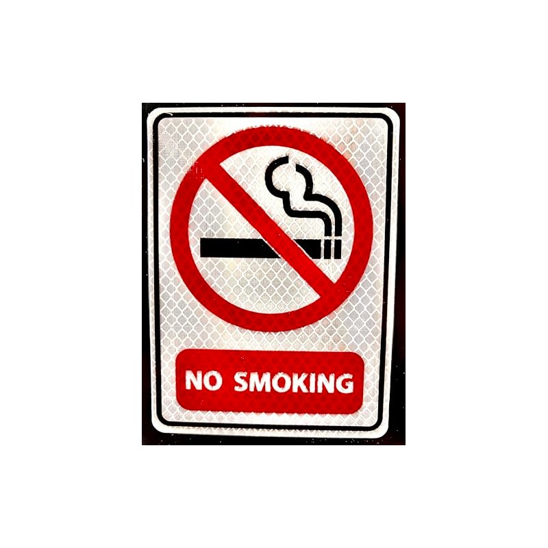 4x5 High Intensity Diamond Grade Reflective No Smoking Sign, Industrial