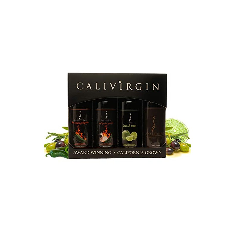 Calivirgin Olive Oil & Balsamic Vinegar Spicy Gift Set -