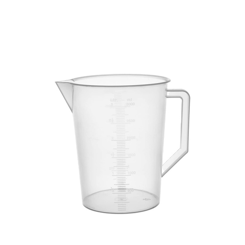 Othmro 3000ml Plastic Measuring Cup, Graduated Beaker Large 3L Measuring