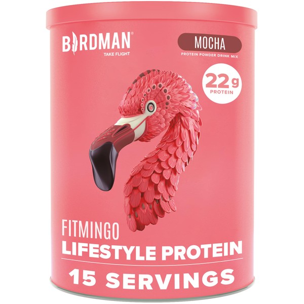 BIRDMAN Fitmingo Vegan Protein Powder with Inositol, Collagen Boosters, Hyaluronic