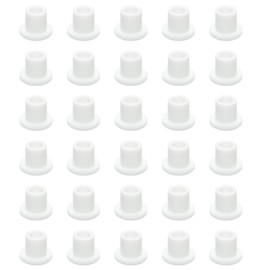 30 PCS Silicone Rubber Plug,White Hole Plug,Waterproof Plug Tube Plugs Hole Plug,Flexible Hole Plug Cover Fit for 0.33"/8.3mm