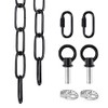 Mr.Color Black Metal Chandelier - Heavy Duty, 6 Feet Chain