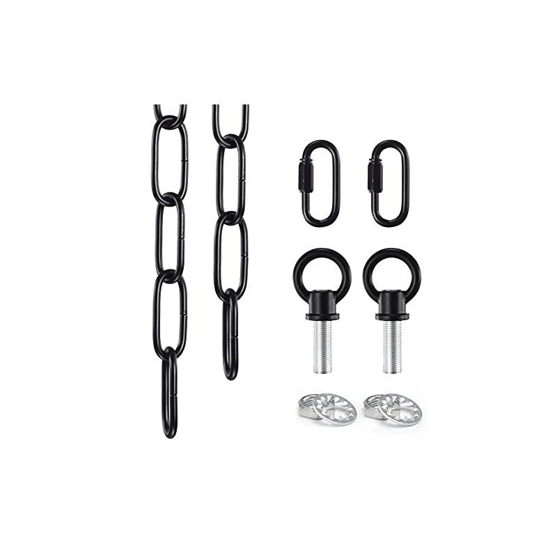Mr.Color Black Metal Chandelier - Heavy Duty, 6 Feet Chain