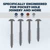 Kreg SML-C2-50 Zinc Pocket Screws, 2-Inch #8 Coarse Thread, Maxi-Loc
