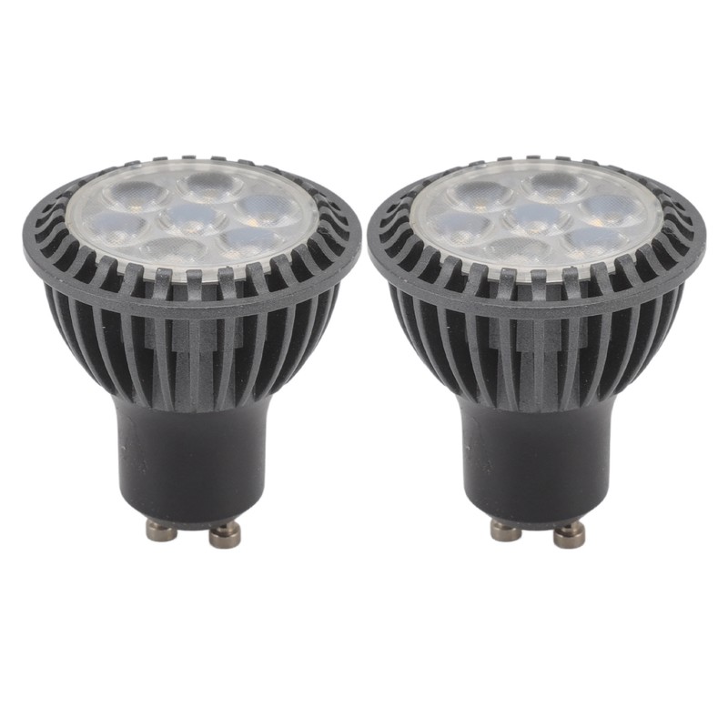 2pcs 7W GU10 LED Light Bulb 6000K White Light LED