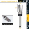 Downcut Spiral Flush Trim Router Bit 1/4 Shank, Carbide Head