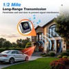 Chtoocy Solar Driveway Alarm Wireless Outside 1/2 Mile Long Range,