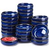 Roshtia 30 Pieces Ceramic Soy Sauce Dish 3.5 Inch Porcelain