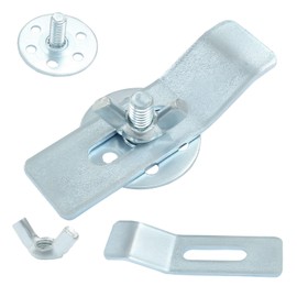 Marvexi 12Pcs Undermount Sink Brackets Silver Sink Mounting Bracket, Heavy Duty Sink Mounting Hardware for Kitchen or Bathroom Installation