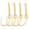 Fish Hook Hat Pins WHYHKJ 4pcs Gold Fish Hook Hat