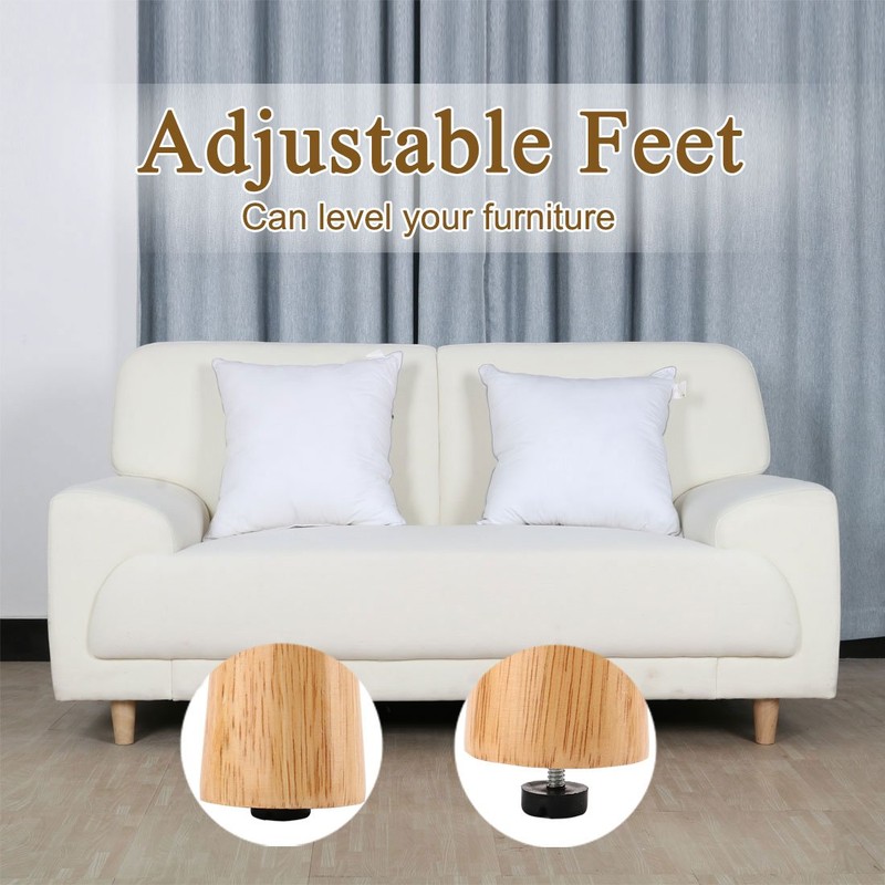 Sourcingmap M6x15mm Leveling Feet Adjustable Threaded Pole Leveling Foot Furniture