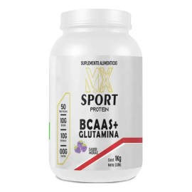 Aminoácidos Bcaas Glutamina Mx Sport Suplement 1kg Mora                                                                                               