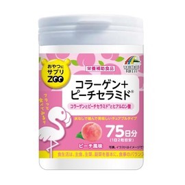 おやつにサプリZOO コラーゲン+ピーチセラミド 75日分 150粒