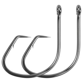 150pcs Octopus Circle Hooks Saltwater Fishing Hook Offset Sport Circle Bait Hook Catfish Hooks High Carbon Steel Fish Hooks Tackle