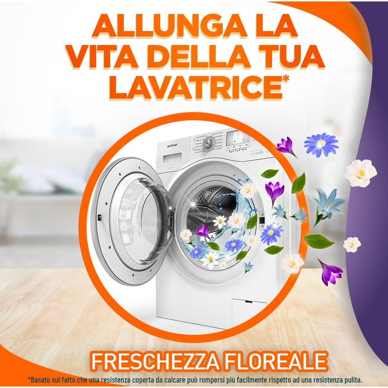 Sole Cura Lavatrice Freschezza Floreale, Confezione da 1 Cura Lavatrice