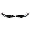 2 Pcs Front Bumper Diffuser Glossy Black Left Right Lip