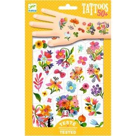 Djeco DJ09616 Aqua Flor Tattoos