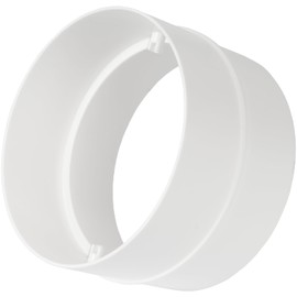 Repa Market 4" Inch / 100 mm Plastic Duct Pipe Connectors - Round Male Fit Flexible Ducting Extension - Hose Work - Dryer Vent Extension - Inline Air and Water Flow Extraction Pipe Lines