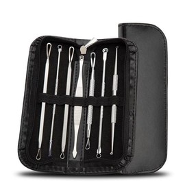 Stainless Steel Sebum Remover 7-Piece Set - Portable Sebum Remover / 스테인레스 피지제거기 7종-1세트 휴대용피지제거기