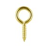 Romak 237140 Brass Plated Picture Frame Screw Eye Pack of
