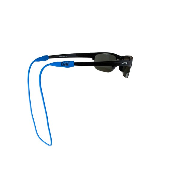 Cablz Retenedor de anteojos de silicona | Correa de retención impermeable para anteojos, 16 pulgadas (azul)