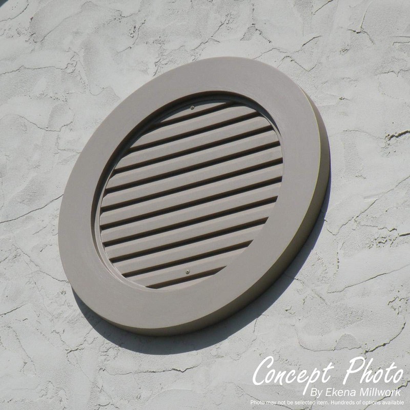 Ekena Millwork 18"W x 18"H x 1 1/8"P, Round Gable