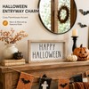 pechpell 3D Metal Happy Halloween Sign Table Mantel Shelf Desk