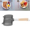 Double Sided Frying Pan Fast Heat Conduction Evenly Heated Detachable