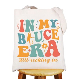 JNIAP Singer Fans Tote Bag Rock Music Lover Gifts Rock Band Shoulder Bag Singer Merchandise, My Bruc era, Large