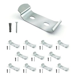 Amazing Drapery Hardware Vertical Blind Bracket Clips for 1-15/16 Inch Headrail with Mounting Screws and Plugs - 12 Pack