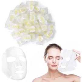 Nivofu Máscara Facial Comprimida de 40 Piezas, Suave no Irritante Altamente Hidratante Mascarilla Facial DIY, Mejora la Sequedad, Envoltura de Caramelo Empaquetada Individualmente