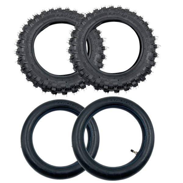 Menmseun 2.5-10"Off-Road Tire and Inner Tube Set-Most 49cc,50cc,70cc Dirt Bike