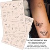 3MM Thickness Tiny Tattoo Practice Pad with Trendy Printed Designs