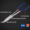 WISEPRO 11 Inch Extra Long Reach Needle Nose Pliers, 45°