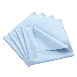 4 PCS Soft Cloth for violin 11.8x11.8inch Instruments Cleaning Cloths Microfiber Clean Cloths Soft Lint Free Guitar Cleaning Cloth for Guitar Violin Piano Brass Trumpet Sax Flute, Blue
