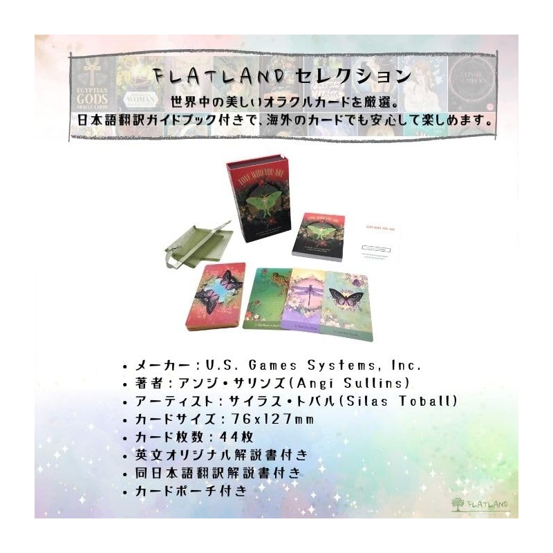 Love Who You Are Oracle Oracle Card FLATLAND Genuine Product