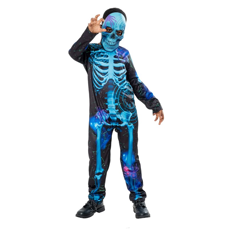 Bristol Novelty 3016125-6000 Boy/Child Skeleton Costume, Multi-Colour, 5-6 Years