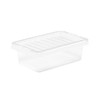 4L Litre Small Plastic Wham Storage Boxes With Lids Crystal