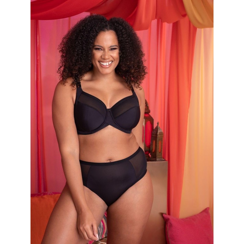 Curvy Kate Womens Wonderfully Full Cup Balconette Bra, Black, 36H