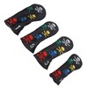4Pcs Skull Golf Club Head Covers Golf Club Headcovers Colorful