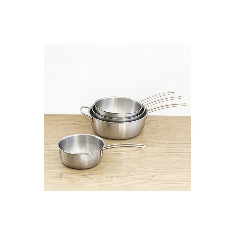 Harumi Kurihara IH Compatible Aluminum Clad Snow Flat Pot 7.1