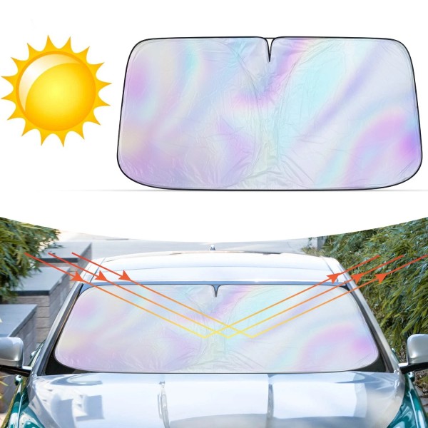 DONWELL For Subaru Foldable Car Windshield Sun Shade Shield Visor